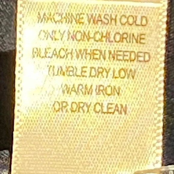 Banana Republic Pinstripe Navy Bow-Neck Blouse, size L - Picture 5 of 8